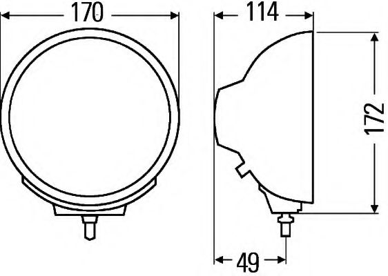 Противотуманная фара BEHR/HELLA 1N3 009 094-001 Противотуманная фара BEHR/HELLA 1N3 009 094-001