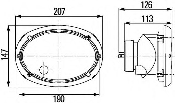 Основная фара BEHR/HELLA 1AB 996 157-081 Основная фара BEHR/HELLA 1AB 996 157-081