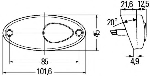 Указатель поворотов BEHR/HELLA 2PF 964 295-257 Указатель поворотов BEHR/HELLA 2PF 964 295-257