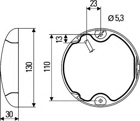 Задний фонарь BEHR/HELLA 2SB 959 821-601 Задний фонарь BEHR/HELLA 2SB 959 821-601