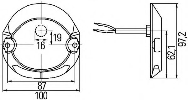 Указатель поворотов BEHR/HELLA 2BA 009 204-051 Указатель поворотов BEHR/HELLA 2BA 009 204-051
