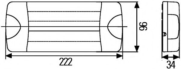 Задний фонарь BEHR/HELLA 2SD 980 613-211 Задний фонарь BEHR/HELLA 2SD 980 613-211