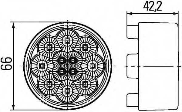 Задний фонарь BEHR/HELLA 2SB 009 001-501 Задний фонарь BEHR/HELLA 2SB 009 001-501