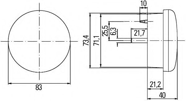 Задний фонарь BEHR/HELLA 2SB 959 010-307 Задний фонарь BEHR/HELLA 2SB 959 010-307