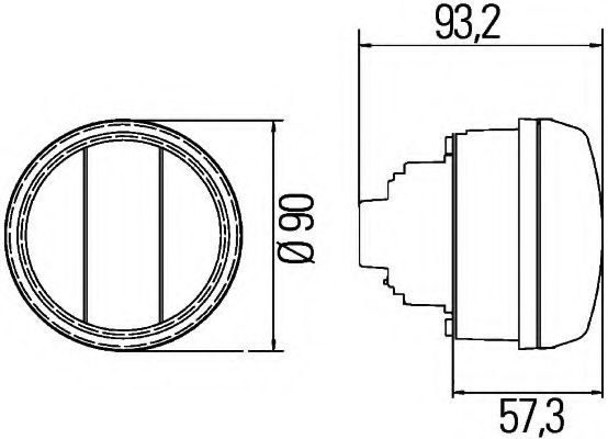 Указатель поворотов BEHR/HELLA 2BE 010 102-001 Указатель поворотов BEHR/HELLA 2BE 010 102-001