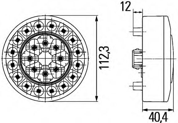 Задний фонарь BEHR/HELLA 2SD 009 362-201