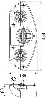 Задний фонарь BEHR/HELLA 2SK 343 440-037 Задний фонарь BEHR/HELLA 2SK 343 440-037