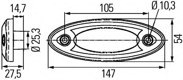 Указатель поворотов BEHR/HELLA 2PG 344 690-307 Указатель поворотов BEHR/HELLA 2PG 344 690-307