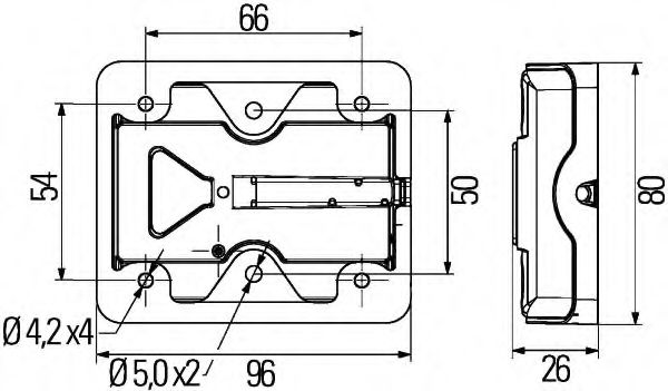 Задний фонарь BEHR/HELLA 2VB 980 720-401 Задний фонарь BEHR/HELLA 2VB 980 720-401