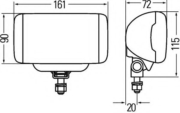 Противотуманная фара BEHR/HELLA 1NB 010 951-101 Противотуманная фара BEHR/HELLA 1NB 010 951-101