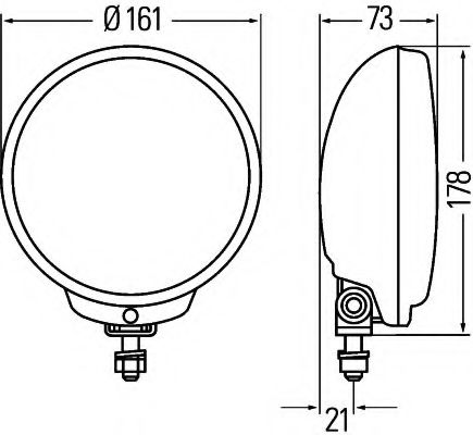 Противотуманная фара BEHR/HELLA 1N6 010 952-101 Противотуманная фара BEHR/HELLA 1N6 010 952-101