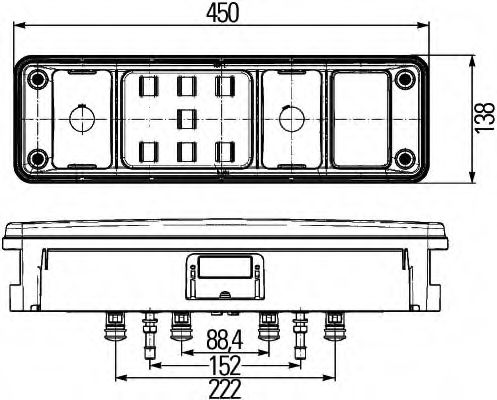 Задний фонарь BEHR/HELLA 2VP 340 961-011 Задний фонарь BEHR/HELLA 2VP 340 961-011