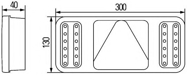 Задний фонарь BEHR/HELLA 2VP 345 900-341 Задний фонарь BEHR/HELLA 2VP 345 900-341
