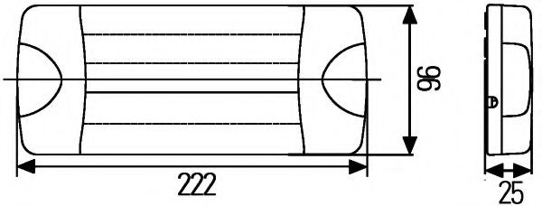 Задний фонарь BEHR/HELLA 2VA 980 710-061 Задний фонарь BEHR/HELLA 2VA 980 710-061