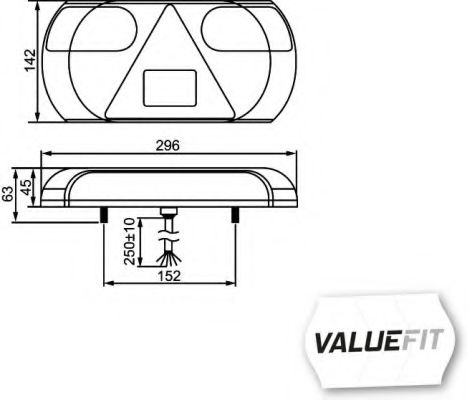 Задний фонарь BEHR/HELLA 2VP 357 016-011 Задний фонарь BEHR/HELLA 2VP 357 016-011