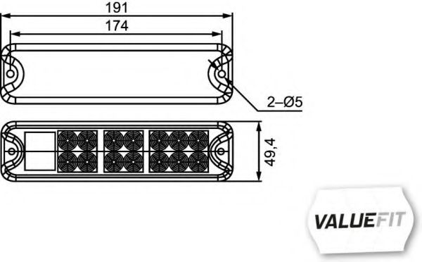 Задний фонарь BEHR/HELLA 2VP 357 021-011 Задний фонарь BEHR/HELLA 2VP 357 021-011
