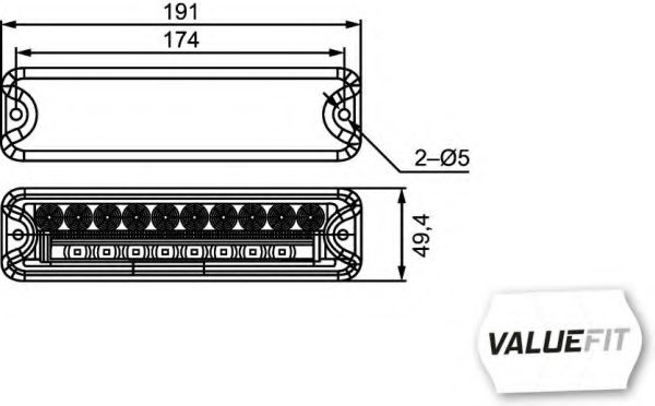 Задний фонарь BEHR/HELLA 2VP 357 021-041 Задний фонарь BEHR/HELLA 2VP 357 021-041
