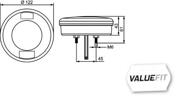 Задний фонарь BEHR/HELLA 2NR 357 027-051 Задний фонарь BEHR/HELLA 2NR 357 027-051