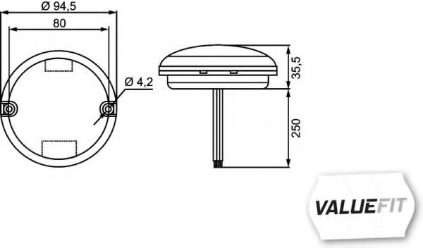Задний фонарь BEHR/HELLA 2SD 357 028-001 Задний фонарь BEHR/HELLA 2SD 357 028-001