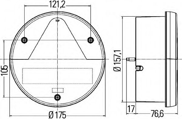 Задний фонарь BEHR/HELLA 2VA 012 497-051 Задний фонарь BEHR/HELLA 2VA 012 497-051
