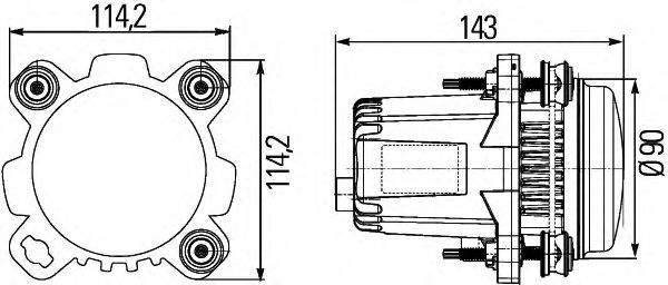 Фара BEHR/HELLA 1BL 012 488-021 Фара BEHR/HELLA 1BL 012 488-021