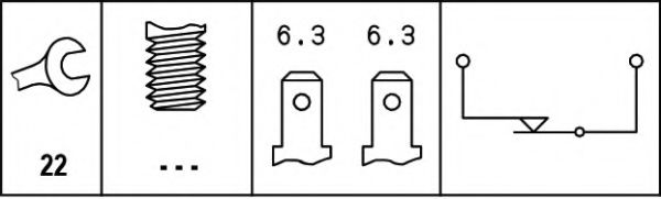 Выключатель стоп-сигнала BEHR/HELLA 6DF 003 263-071 Выключатель стоп-сигнала BEHR/HELLA 6DF 003 263-071