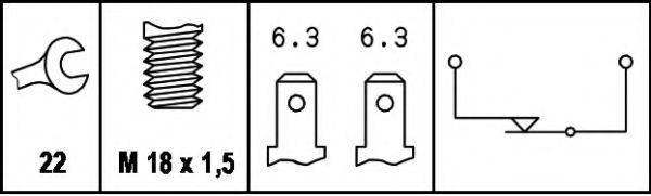 датчик заднего хода BEHR/HELLA 6ZF 004 843-001 датчик заднего хода BEHR/HELLA 6ZF 004 843-001