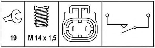 датчик заднего хода BEHR/HELLA 6ZF 008 621-291 датчик заднего хода BEHR/HELLA 6ZF 008 621-291