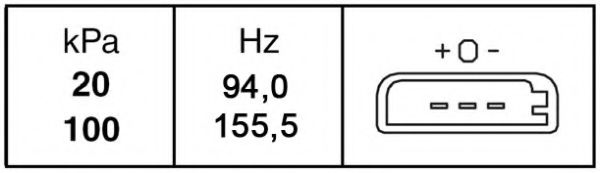 Датчик давления наддува BEHR/HELLA 6PP 009 400-231 Датчик давления наддува BEHR/HELLA 6PP 009 400-231