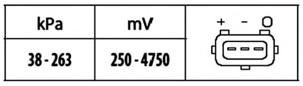 Датчик давления наддува BEHR/HELLA 6PP 009 400-571 Датчик давления наддува BEHR/HELLA 6PP 009 400-571