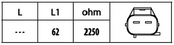 Датчик положения коленвала BEHR/HELLA 6PU 009 146-551 Датчик положения коленвала BEHR/HELLA 6PU 009 146-551