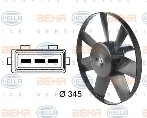 Вентилятор охлаждения двигателя VAG 6N0959465 Вентилятор охлаждения двигателя VAG 6N0959465
