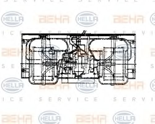 Вентилятор салона MERCEDES-BENZ A0008309308