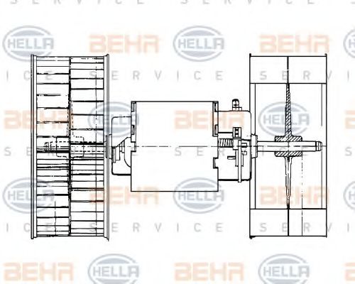 Вентилятор салона MERCEDES-BENZ A0008307908 Вентилятор салона MERCEDES-BENZ A0008307908