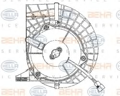 Вентилятор салона SUZUKI 7420085C31