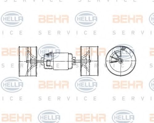 Вентилятор салона MERCEDES-BENZ A0008306408