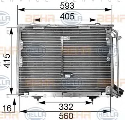 Радиатор кондиционера BEHR/HELLA 8FC 351 036-011