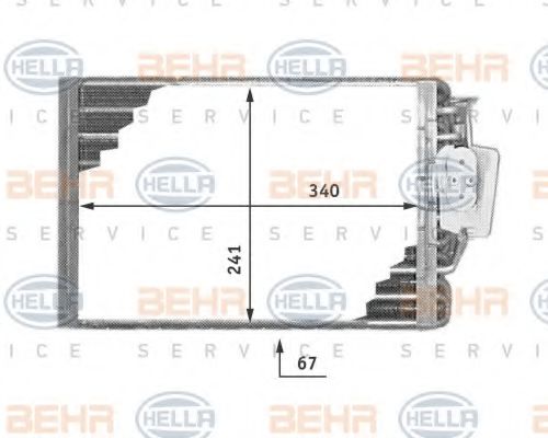 Испаритель кондиционера MERCEDES-BENZ A1708300258