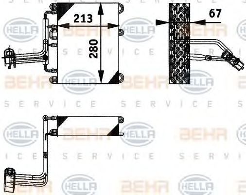 Испаритель кондиционера RENAULT 7701042185
