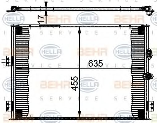 Радиатор кондиционера BEHR/HELLA 8FC 351 302-071