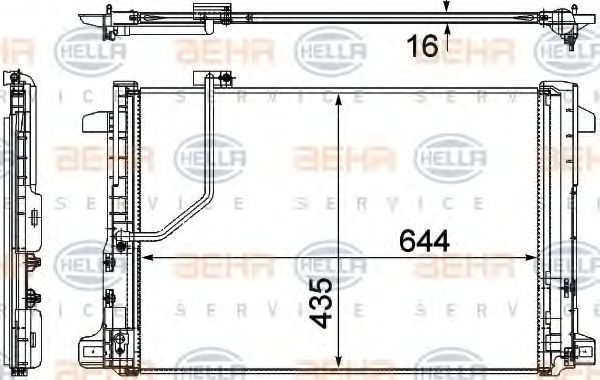 Радиатор кондиционера BEHR/HELLA 8FC 351 307-651