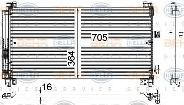 Радиатор кондиционера BEHR/HELLA 8FC 351 309-571