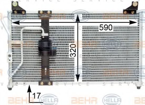 Радиатор кондиционера Hyundai/Kia 0K9B261480