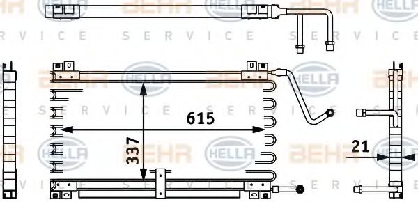Радиатор кондиционера RENAULT 7700752613
