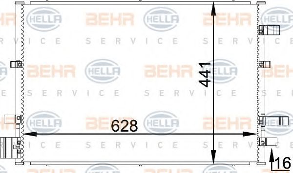 Радиатор кондиционера BEHR/HELLA 8FC 351 318-361