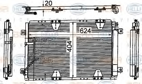 Радиатор кондиционера BEHR/HELLA 8FC 351 318-781