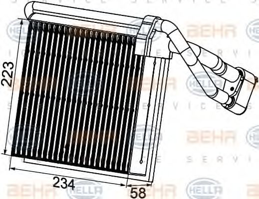 Испаритель кондиционера FORD 1 514 423