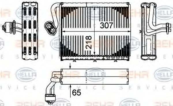 Испаритель кондиционера MERCEDES-BENZ A2218300158