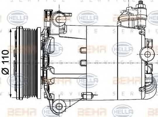 Компрессор кондиционера FORD 1707371 Компрессор кондиционера FORD 1707371
