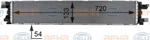 Низкотемпературный охладитель, интеркулер VAG 8K0145804B Низкотемпературный охладитель, интеркулер VAG 8K0145804B